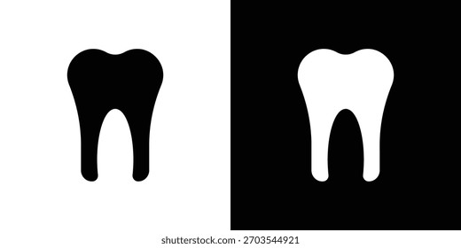 Icono de dientes. Ilustración vectorial. Diseño plano.