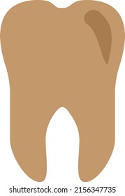 ilustración del vector de icono de dientes en fondo blanco