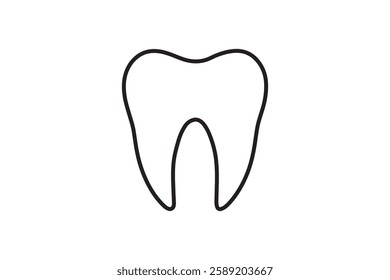 teeth icon vector silhouette isolated in white background