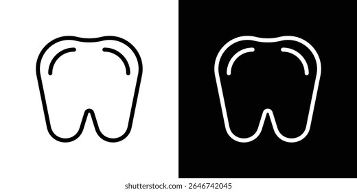Teeth icon vector simple element illustration editable