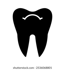 teeth icon vector white background