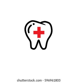 teeth icon/dental icon for website design, logo