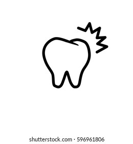 teeth icon/dental icon for website design, logo