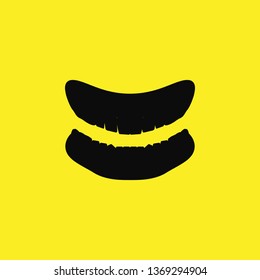 teeth jaw prosthesis icon vector