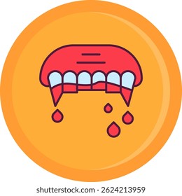 Diseño de icono de Vector de línea de dientes