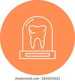 Teeth Line vector Icon Design
