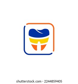 Teeth Logo Design. Creative Dentist Logo. Creative Dental Clinic Company Vector Logo.EPS 10