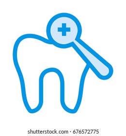 teeth magnifier icon
