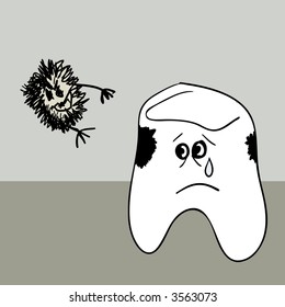 teeth and microbe medicine children human fun doctor health healthy sanitation wellness molar fang personality clinical infant healthcare chiropractic caricature medical anatomy therapy cavity sicknes