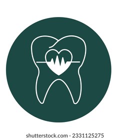 Teeth pain Vector Icon with trendy background colors that can easily edit or modify

