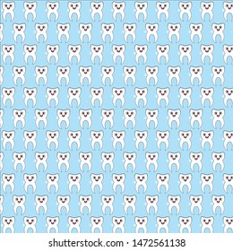 The teeth pattern for design