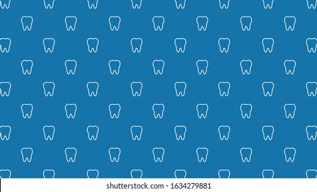 Teeth pattern wallpaper. teeth sign. teeth doodle symbol.