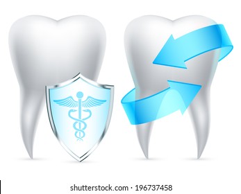 Teeth Protection Concept.