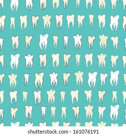 teeth seamless pattern