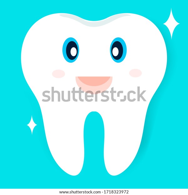 Teeth Set Cute Tooth Characters Dental Stock Vector (Royalty Free ...