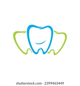 teeth smile design vector logo