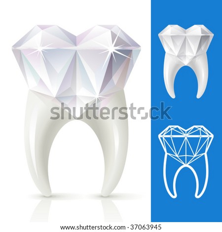 Teeth strong, as diamond