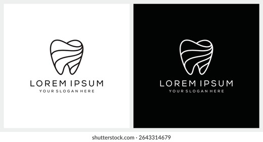 Zähne Zahn Logo Design-Vorlage