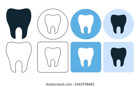 teeth tooth dentist dental clinic, medical health icon sign symbol ui and ux design, glyphs and stroke line icon