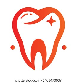 Ilustración del vector de diseño con el logotipo de los dientes 