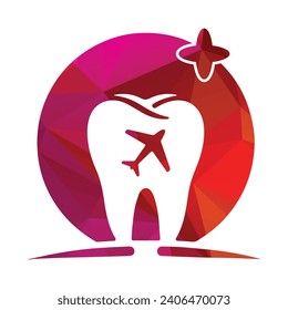 Ilustración del vector de diseño con el logotipo de los dientes 