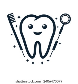 Teeth Tooth Logo Design Vector Illustration 