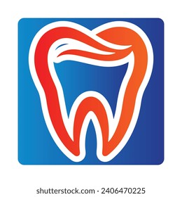 Teeth Tooth Logo Design Vector Illustration 