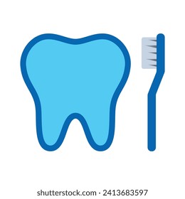 Iconos de dientes y dientes, ilustración vectorial minimalista y elemento gráfico transparente. Aislado sobre fondo blanco