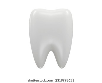 Icono de representación 3d del vector de los dientes