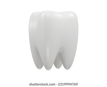 Icono de representación 3d del vector de los dientes