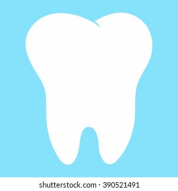 teeth vector cartoon first implant. tooth vector illustration icon, dental logo. 