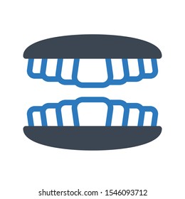 Teeth Vector Color Glyphs Icon