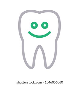 teeth Vector Color Line Icon