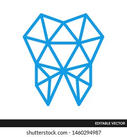 TEETH VECTOR GEOMETRIC MODERN VECTOR ICON