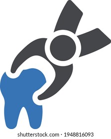 Zähne, Vektorsymbol