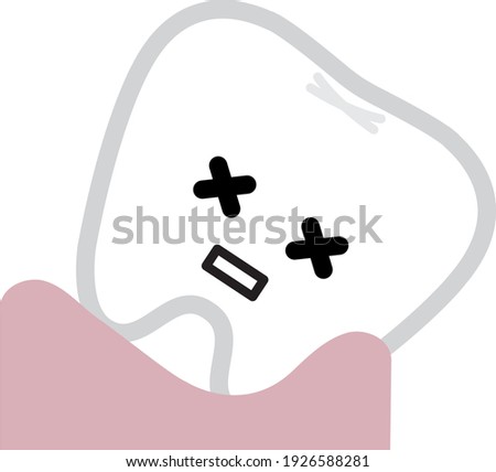 Teeth with weak gums that are likely to come off 