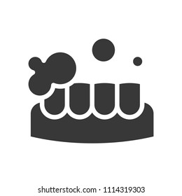 teeth whitening or cleaning, dental related solid icon