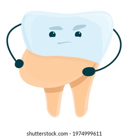 Teeth whitening dental icon. Cartoon of Teeth whitening dental vector icon for web design isolated on white background