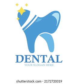 Teeth whitening icon. Dental logo with additional slogans as you like