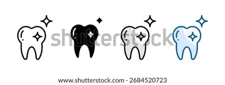 Teeth Whitening Icon Set Multiple Style Collection
