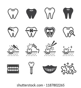 Teeth,Tooth icon set