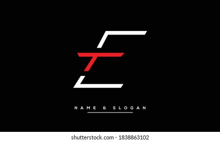 TE,ET,T,E  Abstract Letters Logo monogram