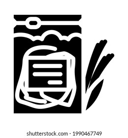 teff natural gluten free plant glyph icon vector. teff natural gluten free plant sign. isolated contour symbol black illustration