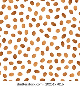 Teff vector cartoon seamless pattern for template farmer market design, label and packing. Natural energy protein organic super food.