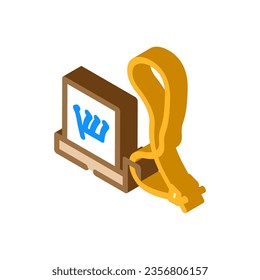tefillin phylacteries isometric icon vector. tefillin phylacteries sign. isolated symbol illustration