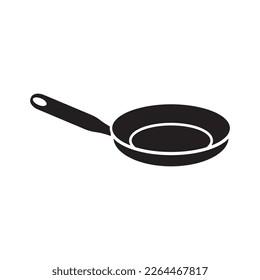 Teflon cooking utensil symbol icon, illustration design template.