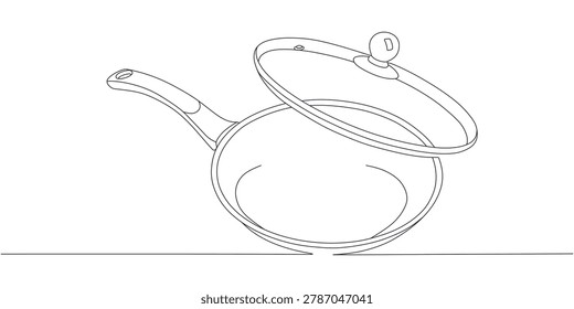 Teflon line drawing and its lid