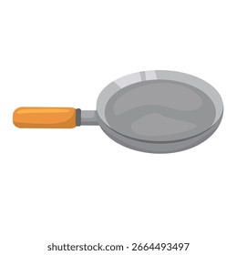 Ícone de vetor de teflon, placa de fritura de teflon gráficos vetoriais, clip art de teflon, placa de fritura ilustração plana isolada no fundo branco 
