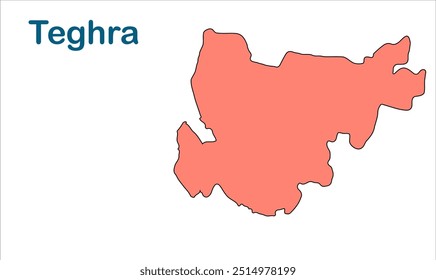 Mapa da subdivisão de Teghra, Distrito de Begusarai, Estado de Bihar, República da Índia, Governo de Bihar, território indiano, Índia Oriental, política, aldeia, turismo