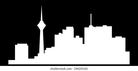 Tehran, Iran (city Silhouette)